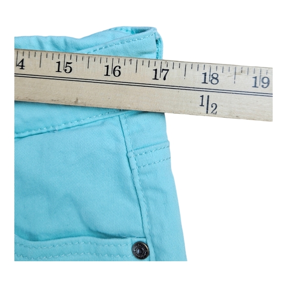 USED Southern Stitch light teal bell bottom jeans - Picture 10 of 11